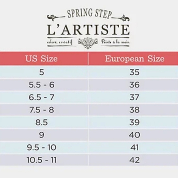 Spring Step L'Artiste Leather Colorful Floral Embossed Slip-on Sandals 9 Boho - Picture 14 of 16